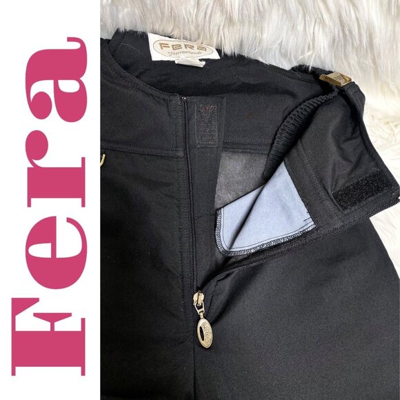 FERA INTERNATIONAL WOMEN’S VINTAGE 90s BLACK SNOW SKI BIB ONE PIECE STIRRUP, SIZ - Picture 12 of 14